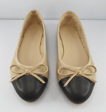 Spence Black/Beige Ballet Flat