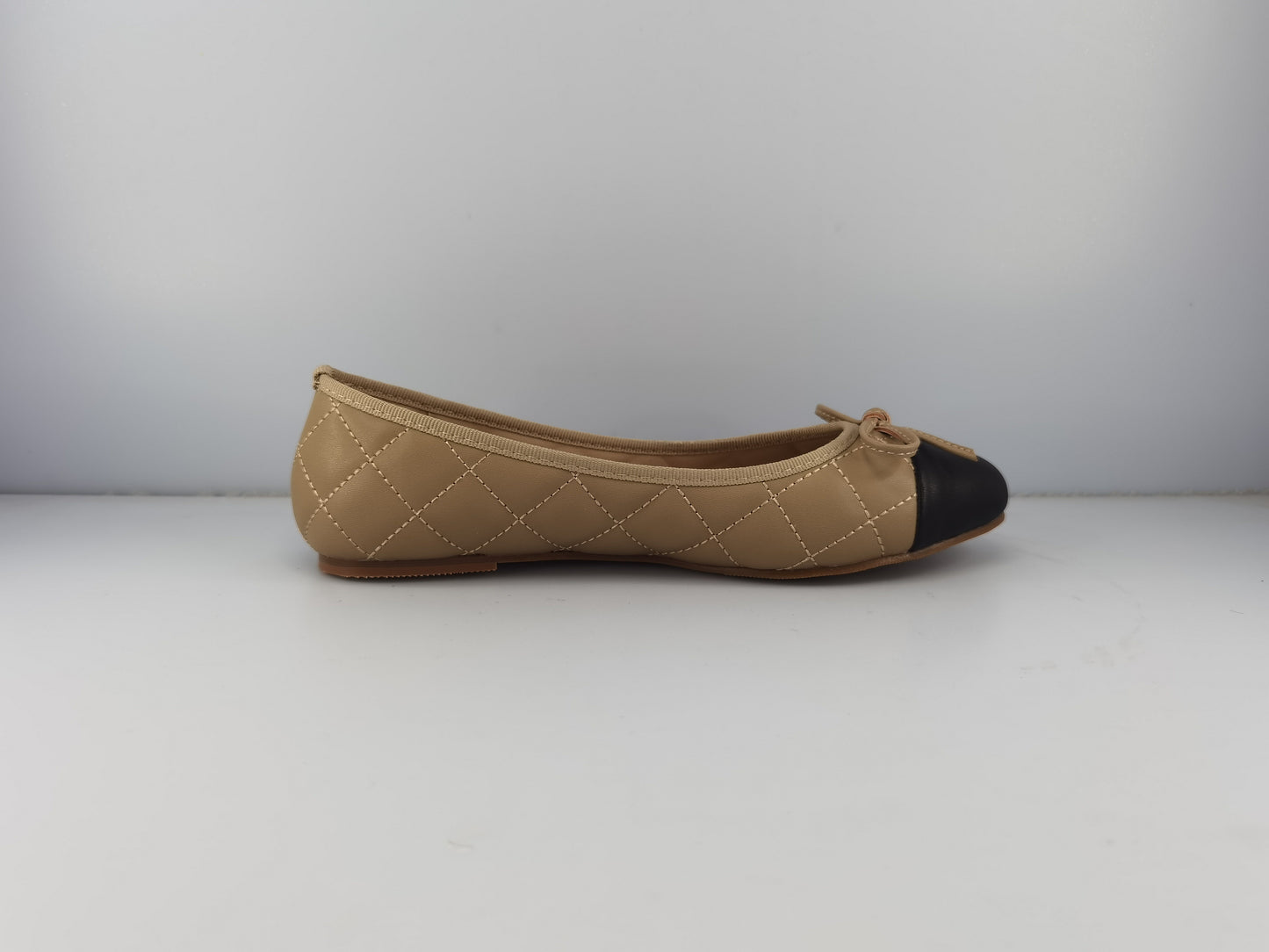 Spence Black/Beige Ballet Flat