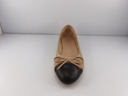 Spence Black/Beige Ballet Flat