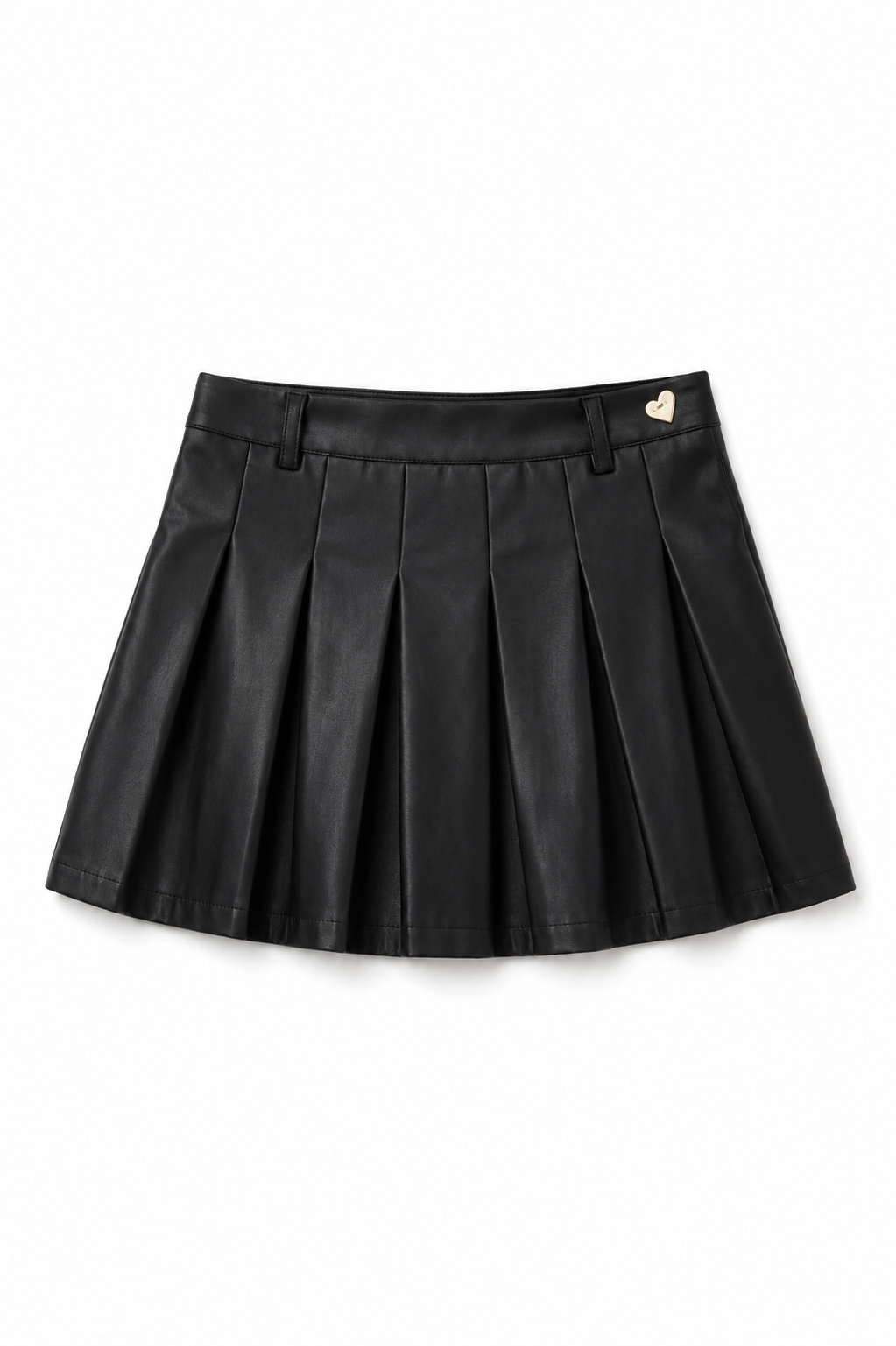 Jane Black Vegan Leather Pleated Skort