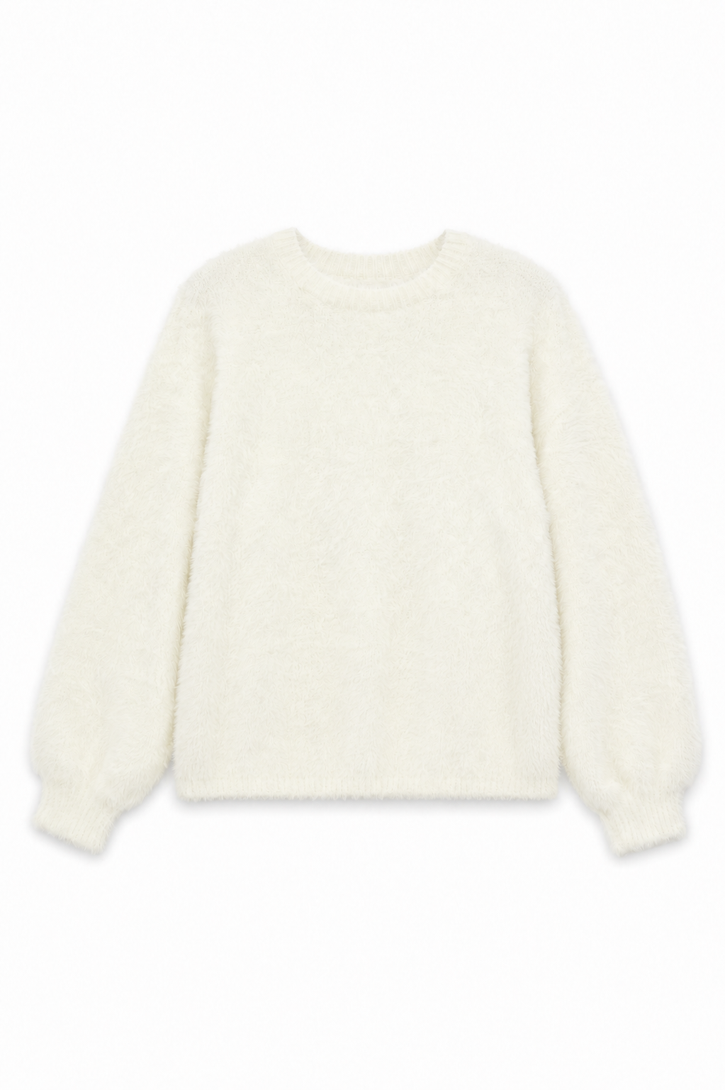 Maya Taupe Fluffy Drop Shoulder Sweater