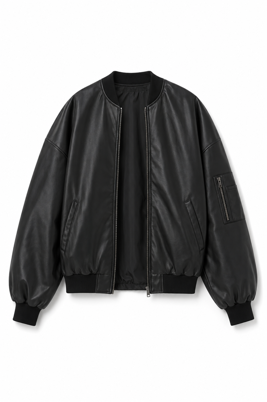 Valley Black Vegan Leather Jacket