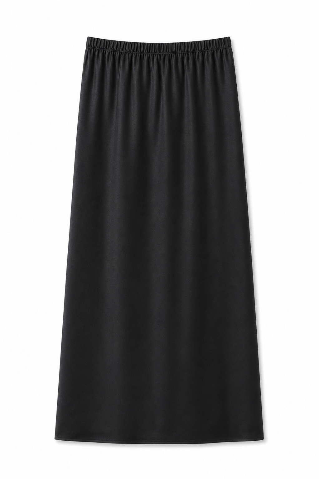 Joey Black Satin Maxi Skirt