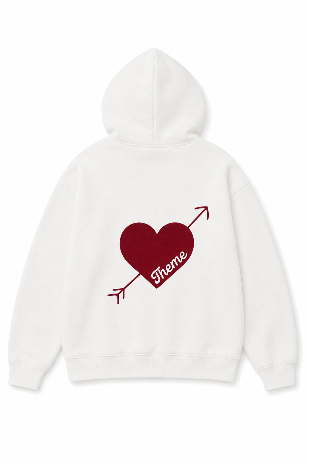 Lea White French Terry Oversized Hoodie - Ace