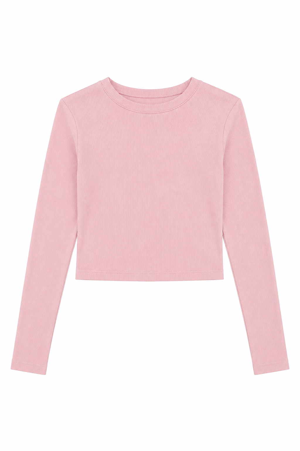 Bea Ballet Pink Ribbed Long Sleeve