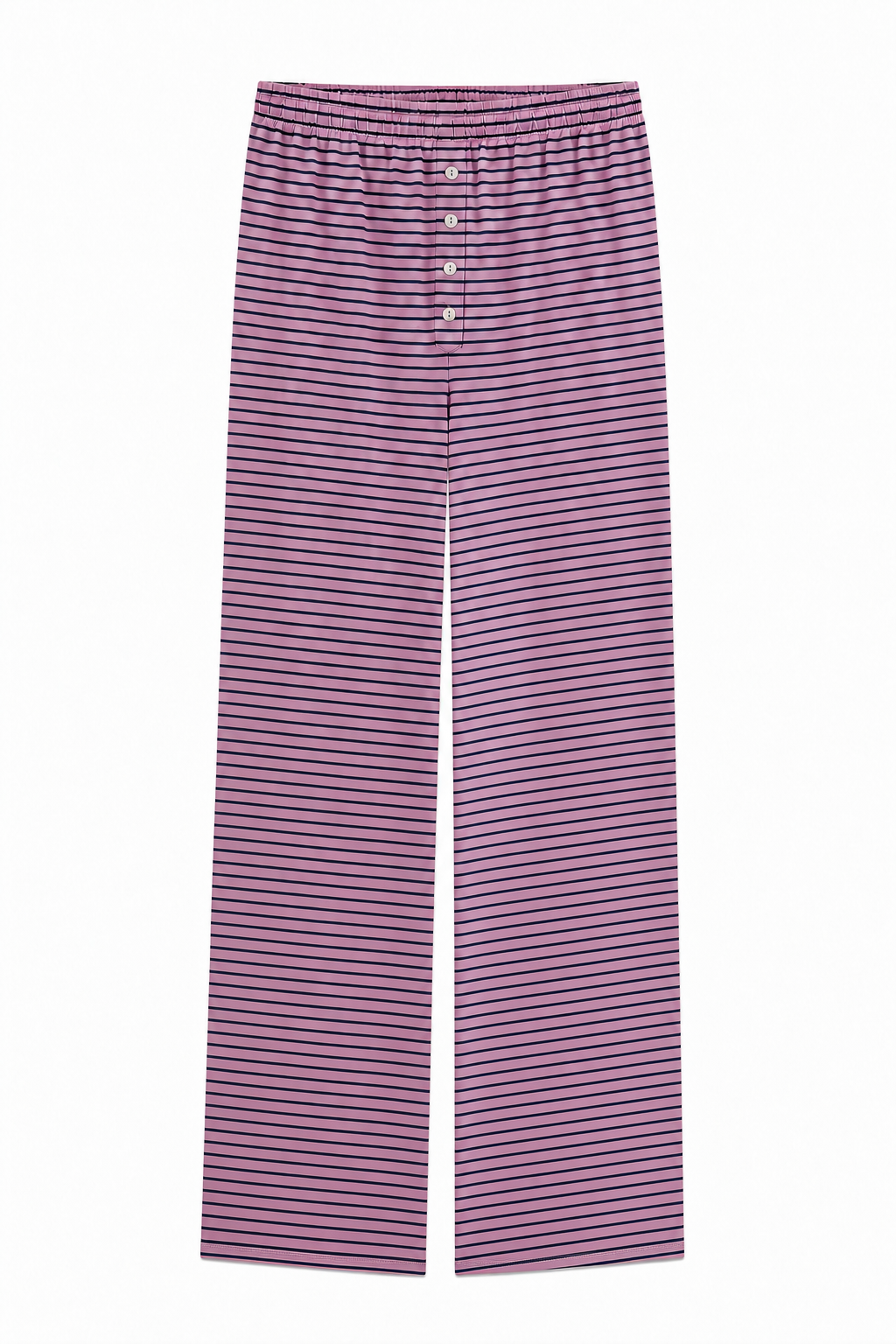 Dylan Mauve and Navy Stripe Wide Leg Pants