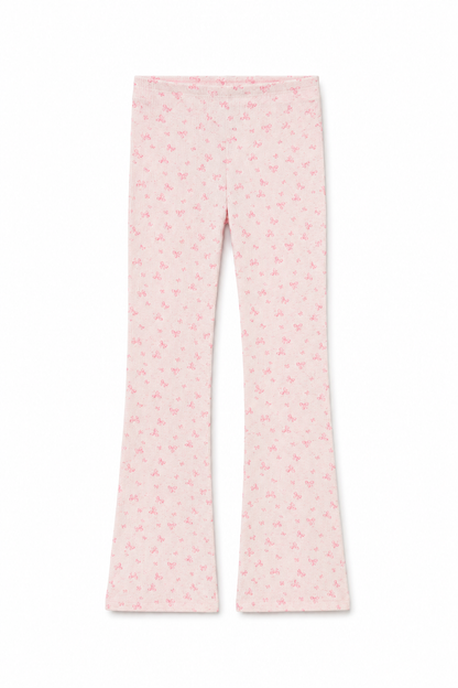 Peyton Pink on Pink Thermal Wide Leg Pants