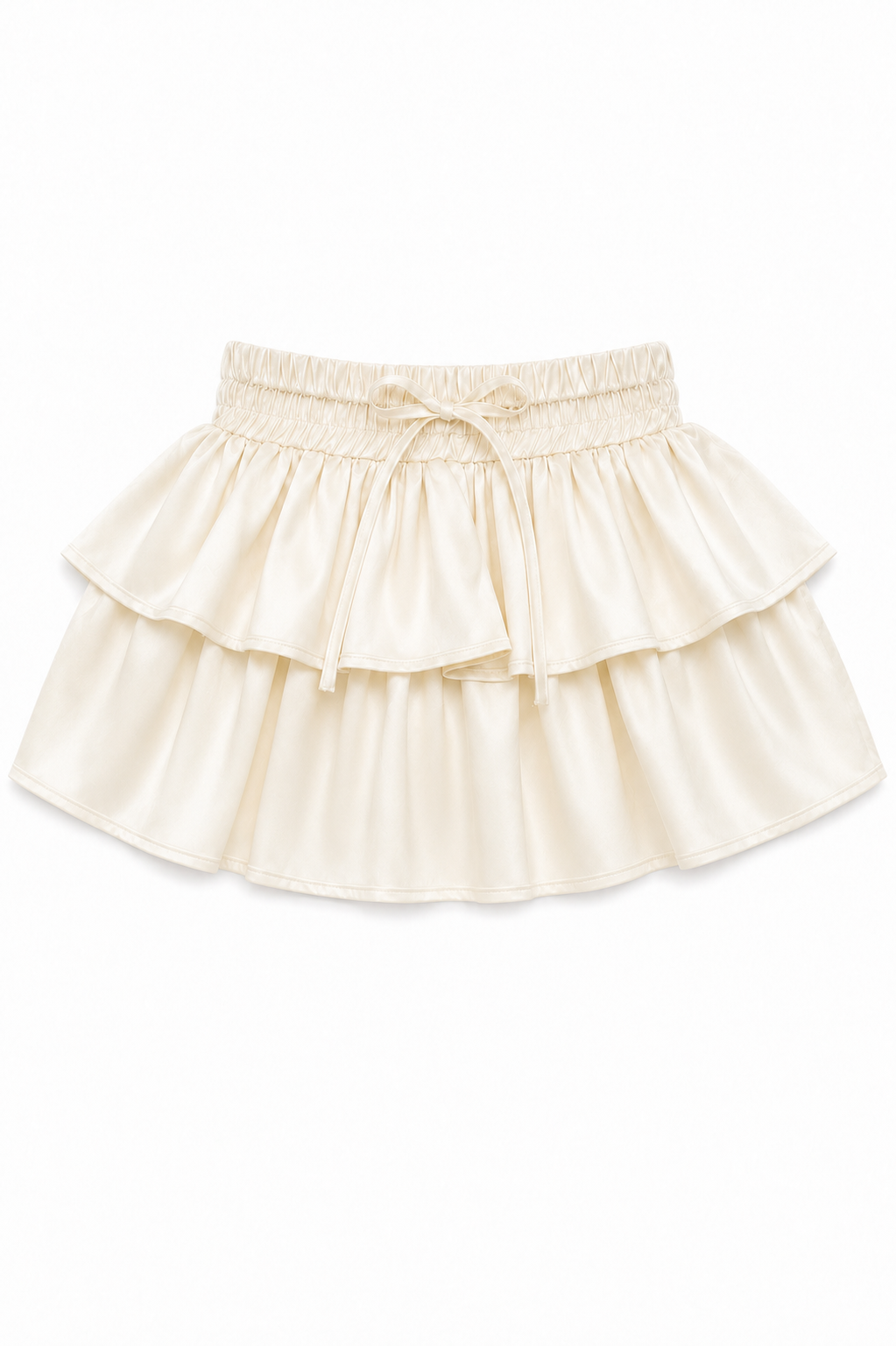 Willow Champagne Satin Skort