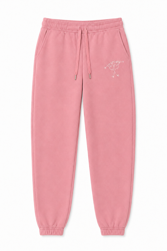 Jessie Rose Pink French Terry Jogger - Low Key