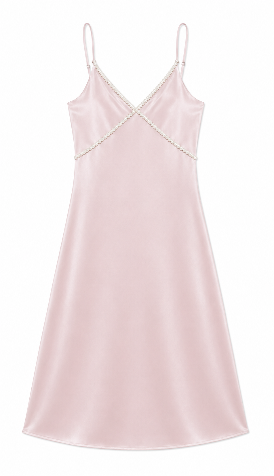 Miller Mauve Satin Maxi Dress With Lace Trim