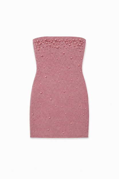 Pearl & Stud Rose Pink Mesh Iridescent Dress