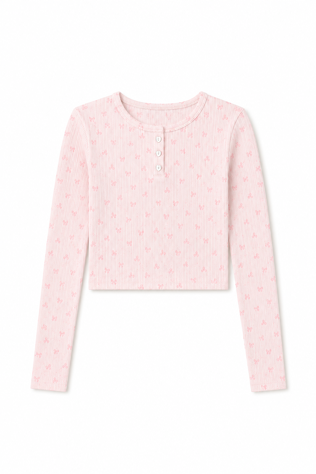 Savi Pink on Pink Thermal Henley