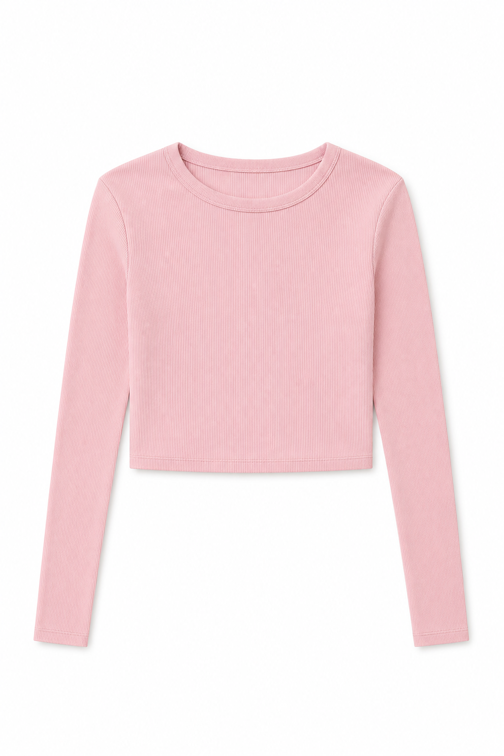 Sloane Ballet Pink Ribbed Heart Long Sleeve