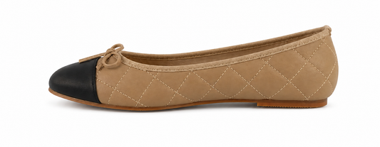 Spence Black/Beige Ballet Flat