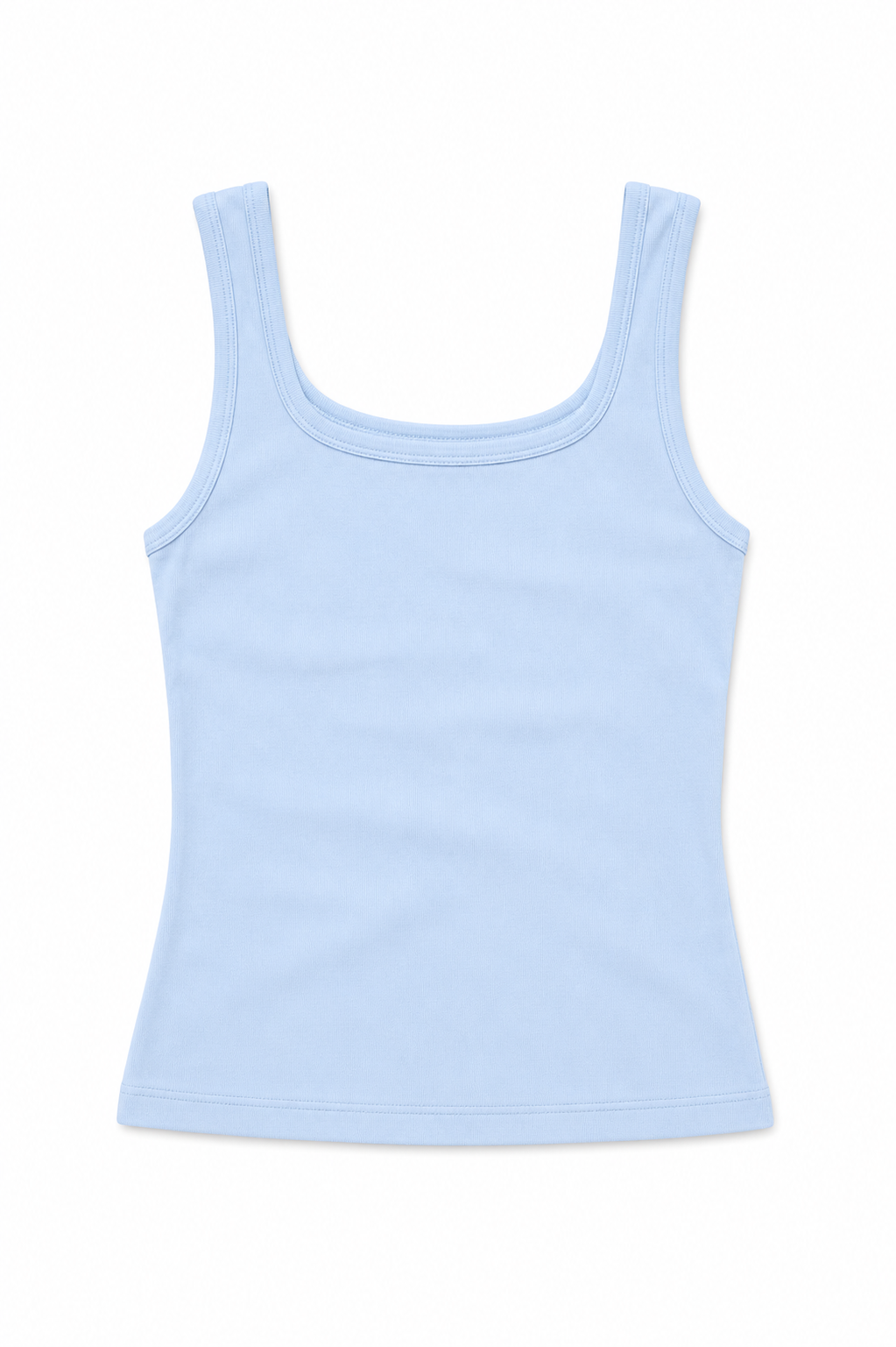 Stella Pastel Blue Ribbed Tank