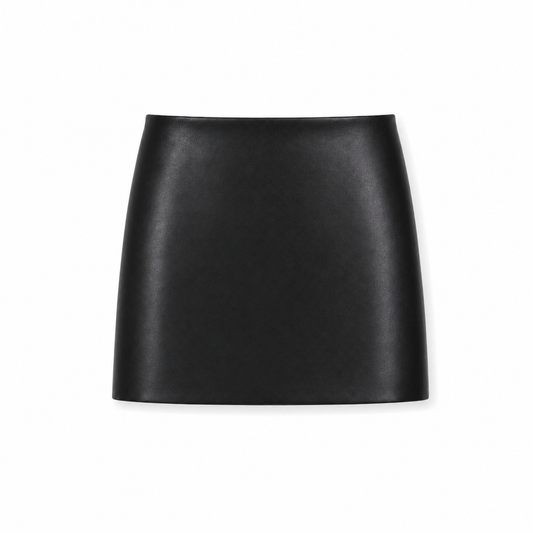 Sara Black Vegan Leather Mini
