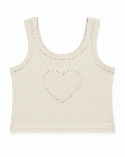 Harlow Champagne Heart Cut Out Tank