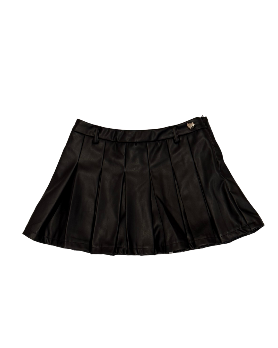 Jane Black Vegan Leather Pleated Skort