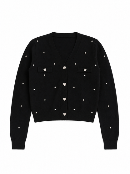 Mickey Black Stud Sweater