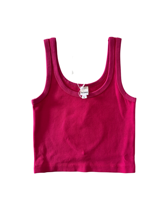 Harlow Lipstick Ribbed Heart Tank