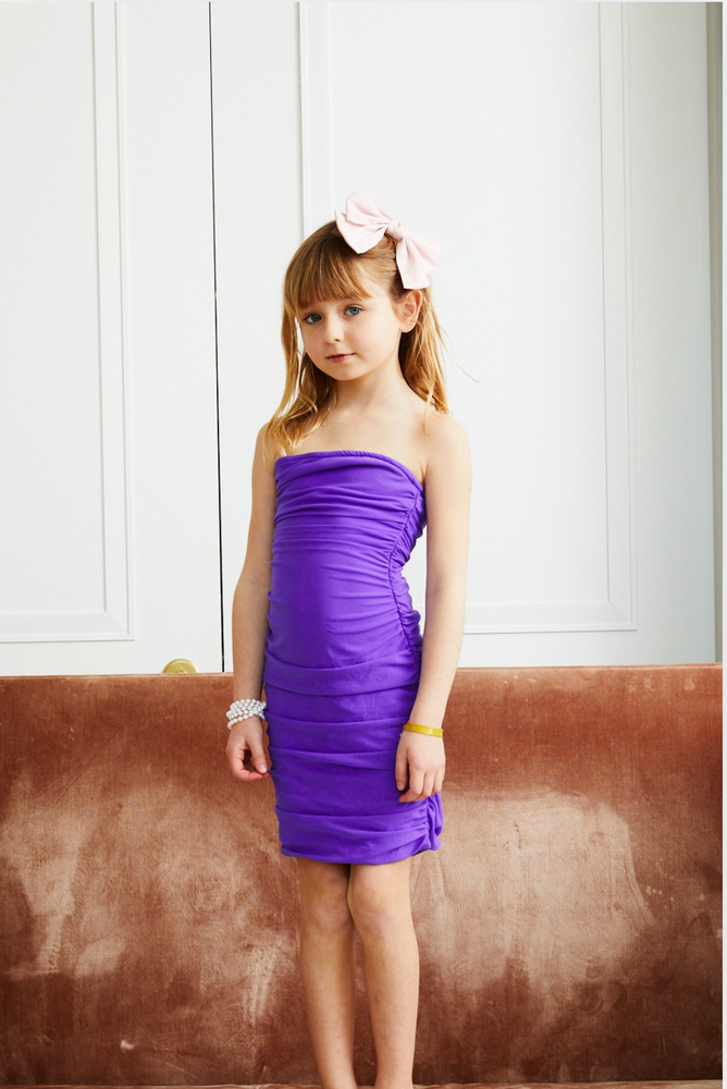 The Noemi Dress Junior Size - Purple Gem