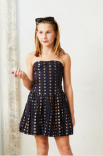 Daniela Lurex Heart Bubble Dress -Black