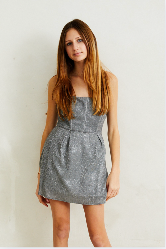 Roxi Silver Corset dress