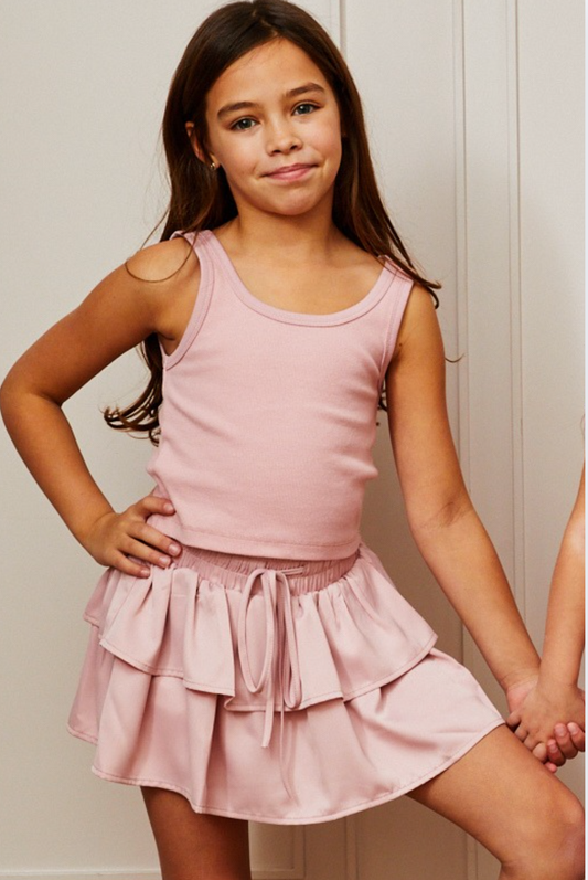 Harlow Ballet Pink Heart Cut Out Tank