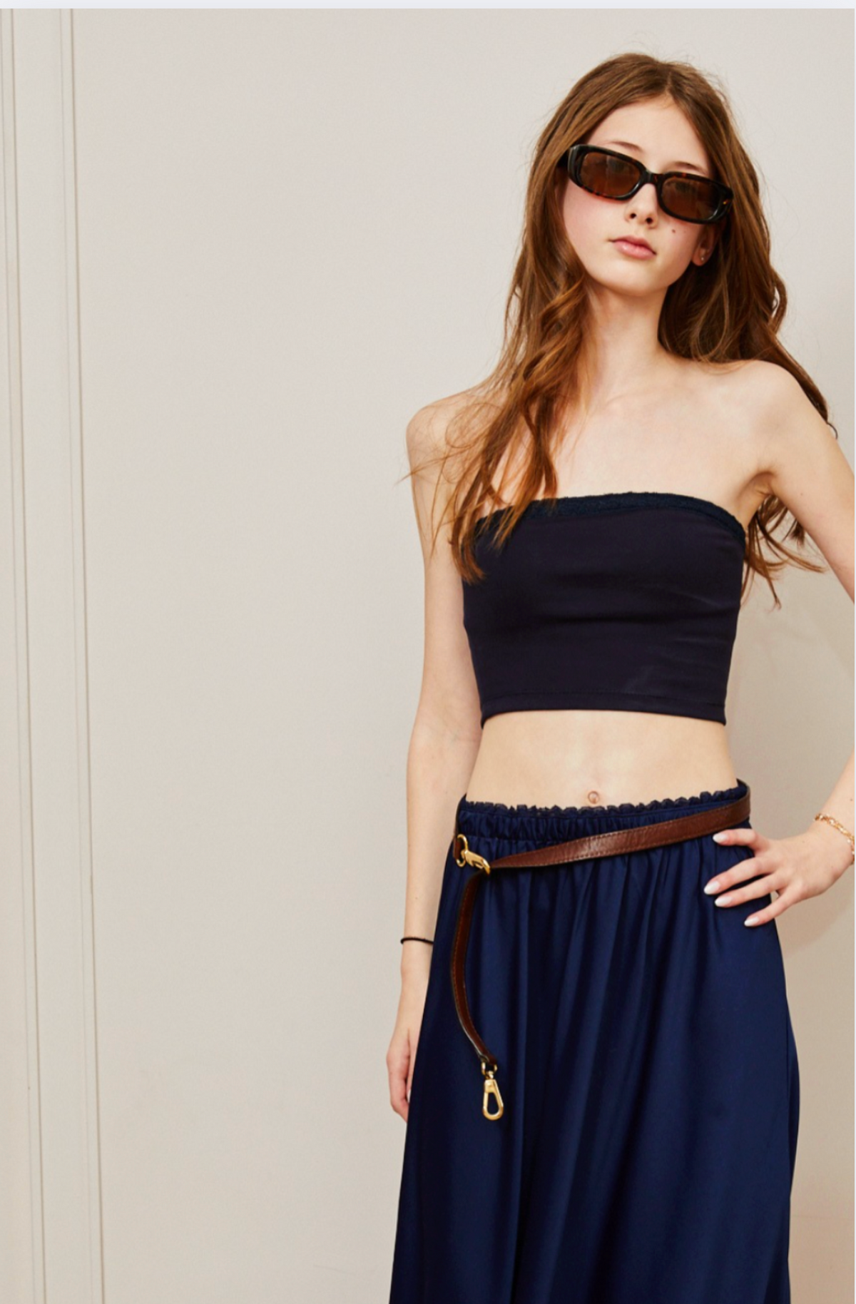 Alexa Navy Tube Top