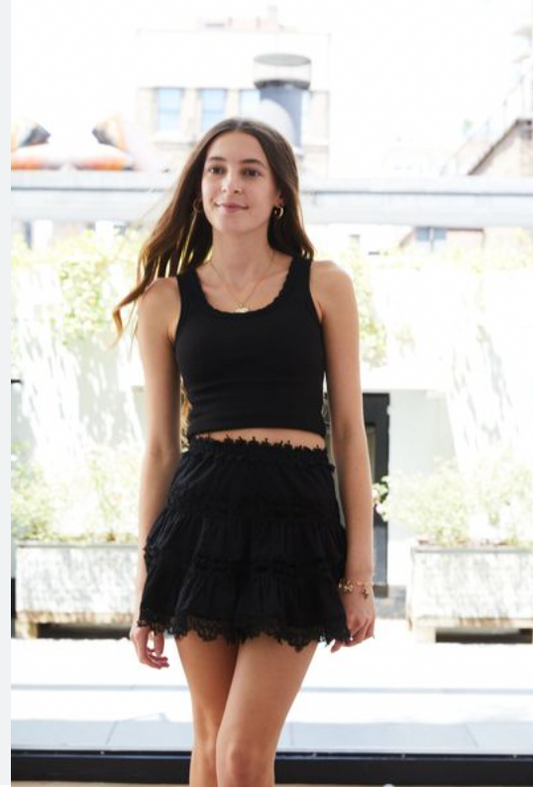Stella Black 25 Ribbed Tank