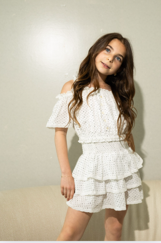 Shay Petite Heart Polka Dot Top