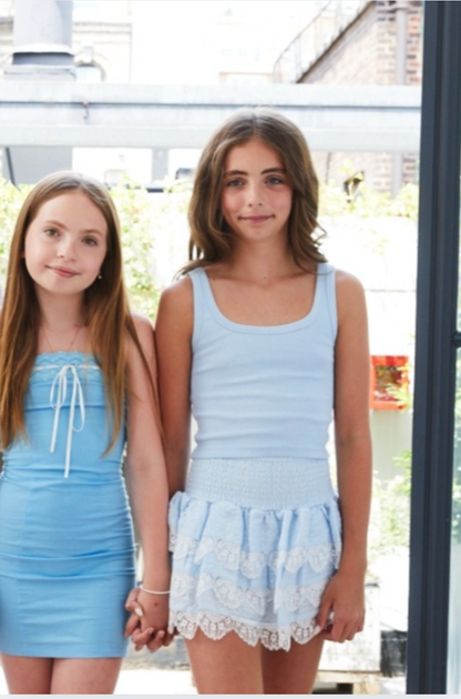Stella Pastel Blue Ribbed Tank
