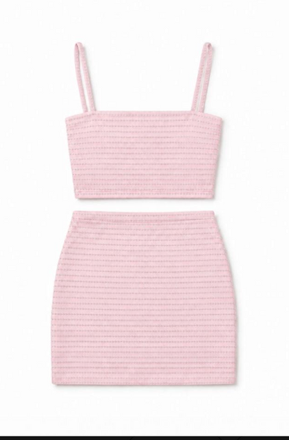 The Franki Set Pink Studded Two Piece