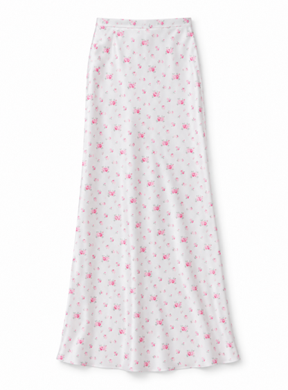 Joey English Rose - Resort Satin Maxi Skirt
