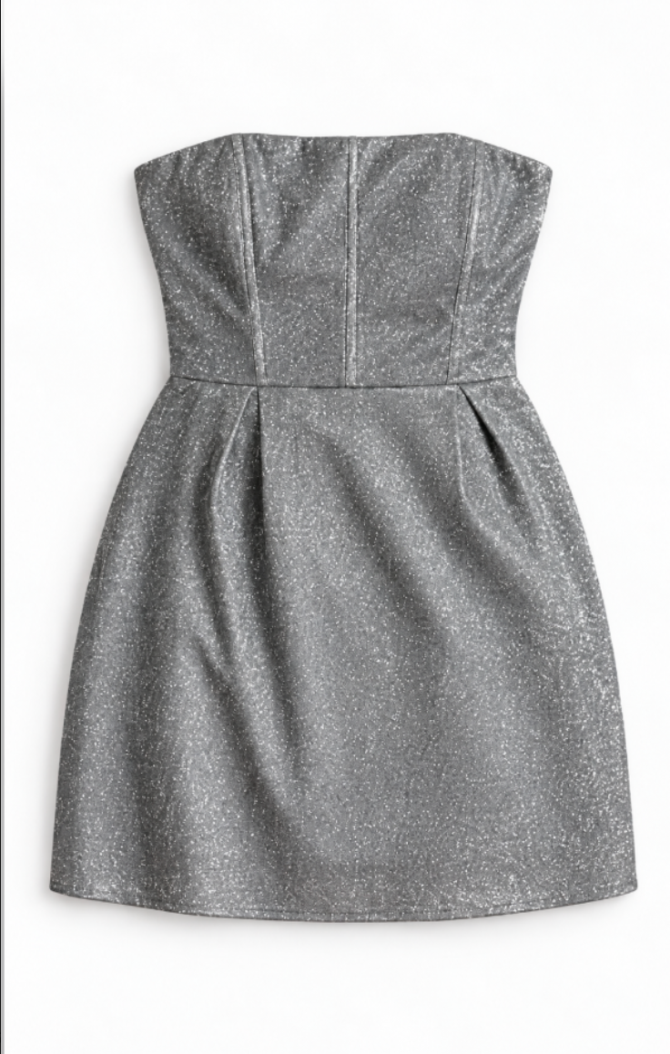 Roxi Silver Corset dress