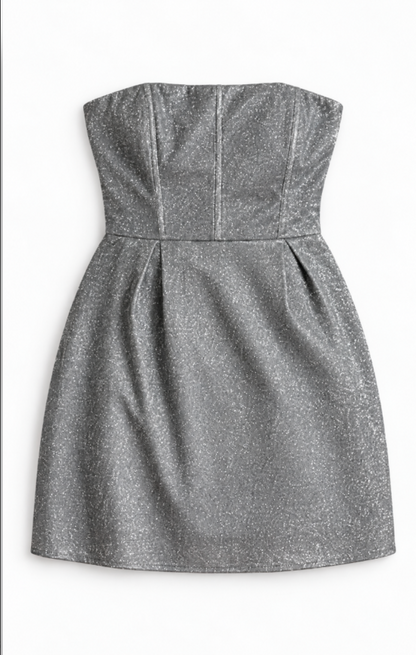 Roxi Silver Corset dress