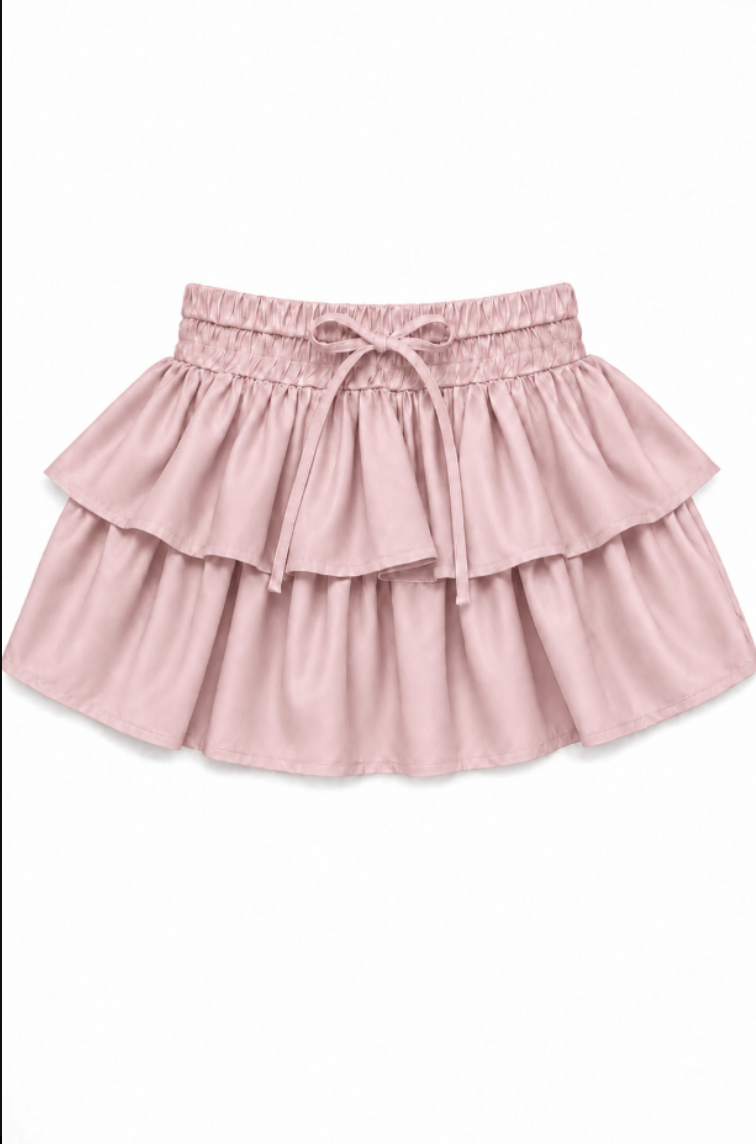 Willow Ballet Pink Satin Skort