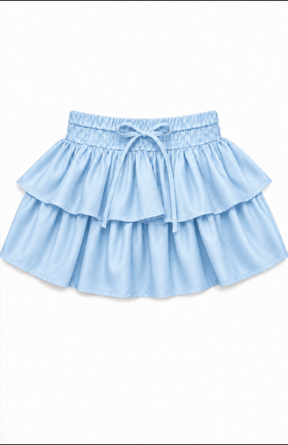 Willow Sky Satin Skort