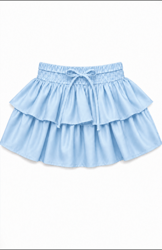 Willow Sky Satin Skort