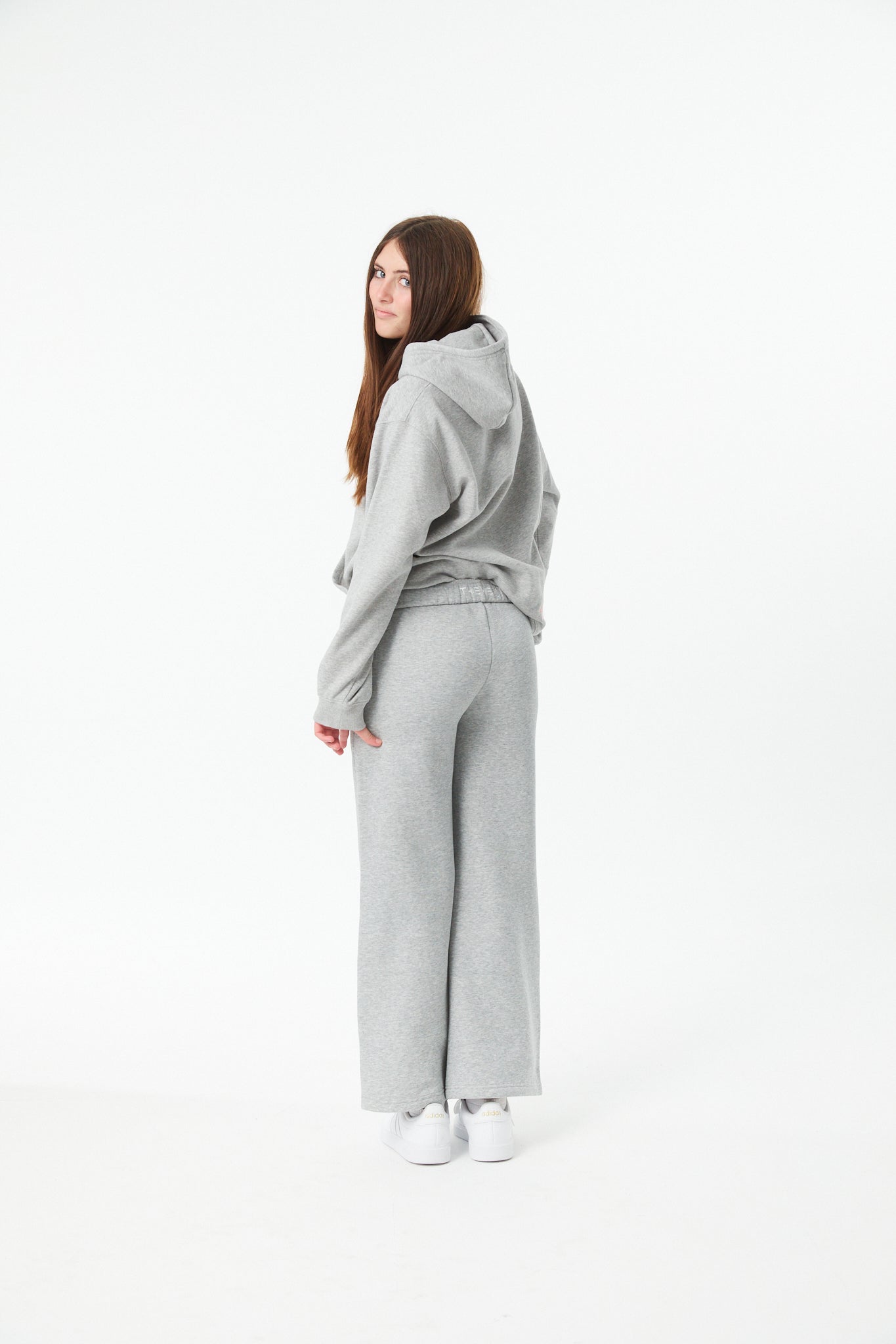 Lea Heather Grey French Terry Oversized Hoodie - Stole My Heart
