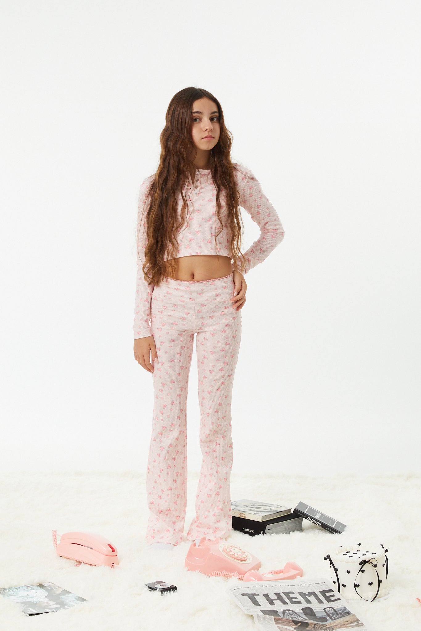 Savi Pink on Pink Thermal Henley
