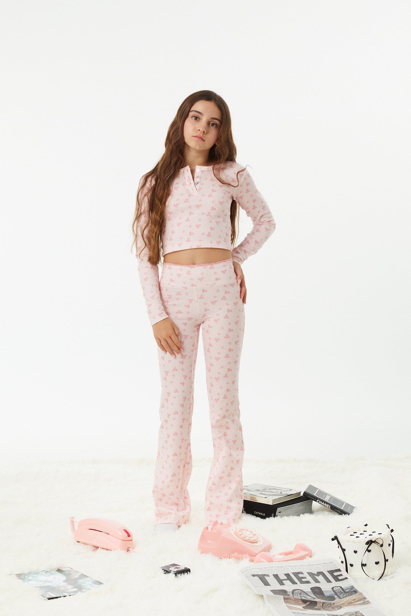 Savi Pink on Pink Thermal Henley