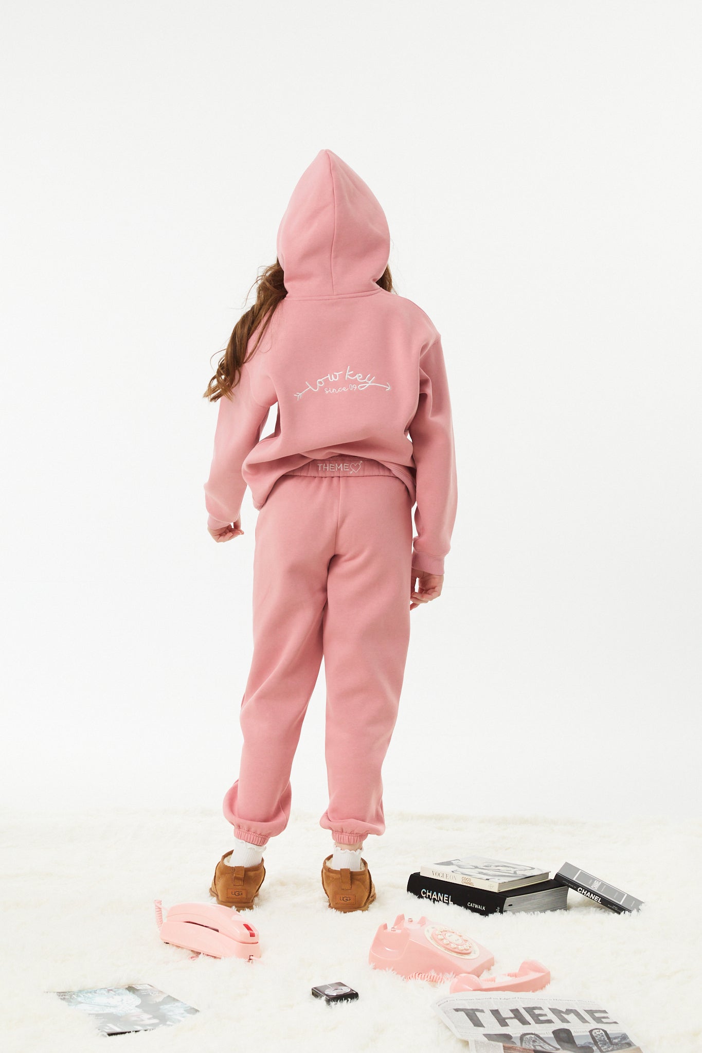 Jessie Rose Pink French Terry Jogger - Low Key