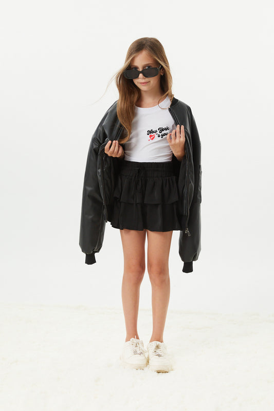 Valley Black Vegan Leather Jacket
