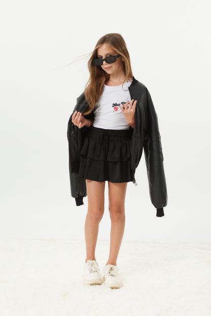 Valley Black Vegan Leather Jacket