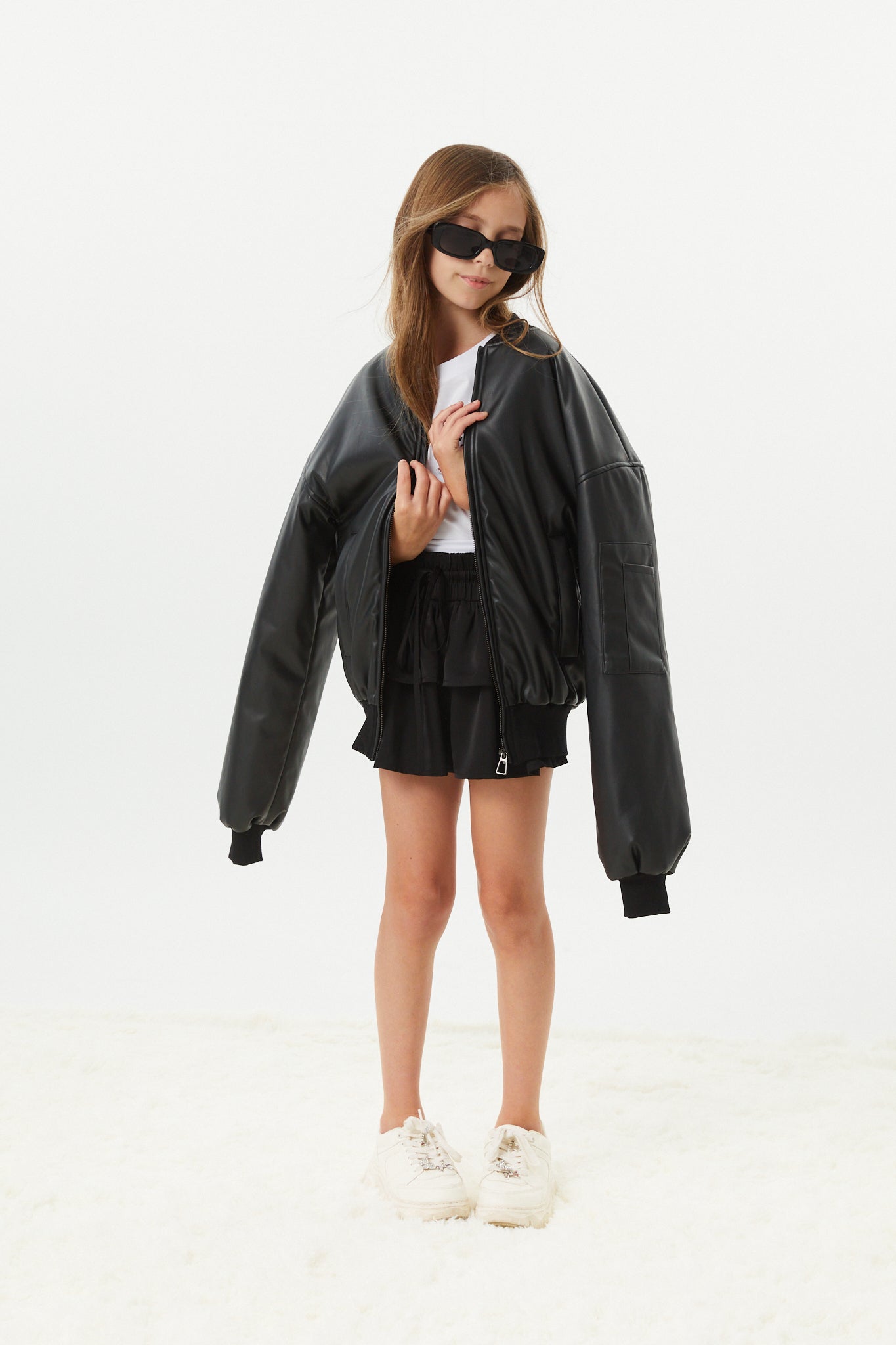 Valley Black Vegan Leather Jacket