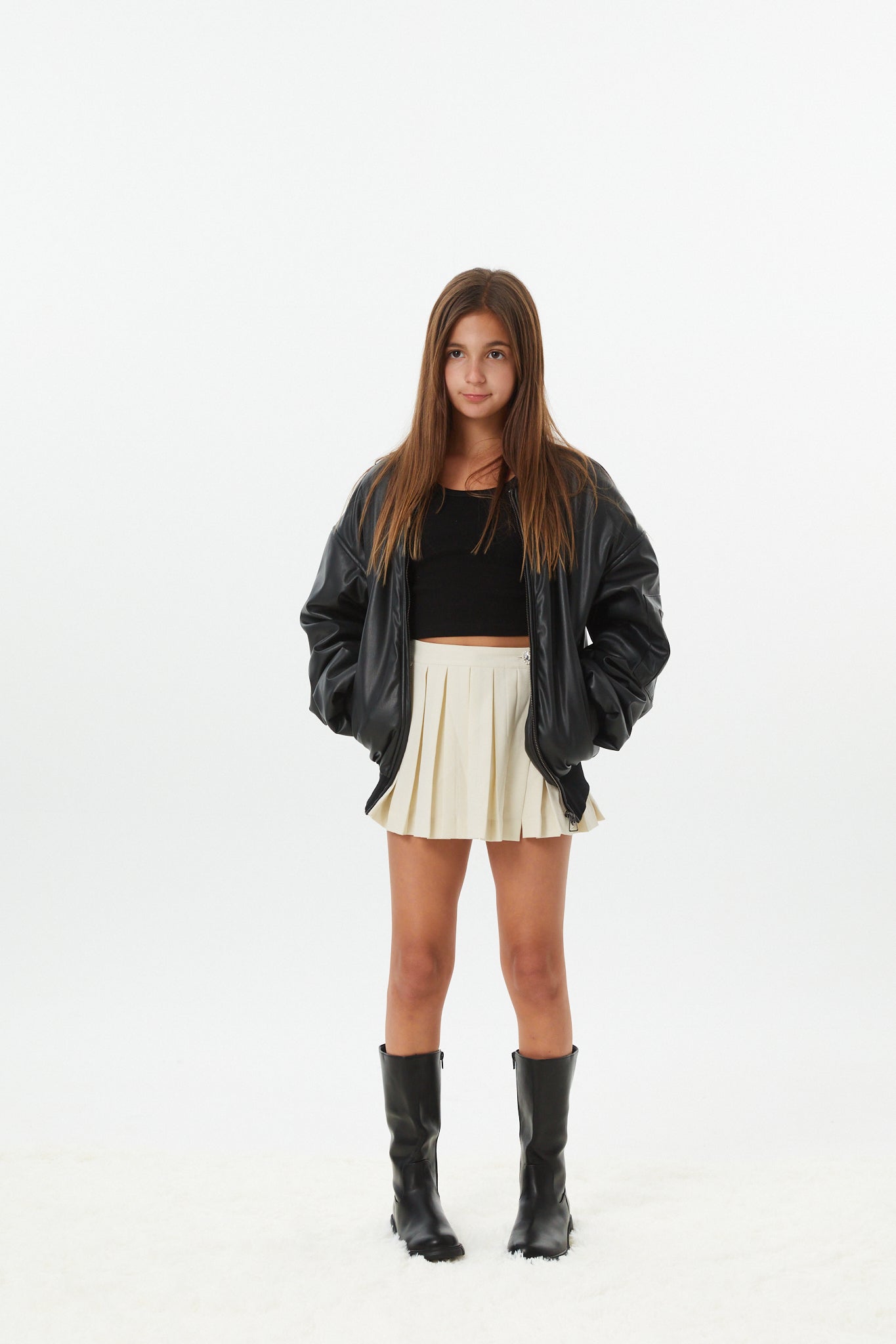Valley Black Vegan Leather Jacket