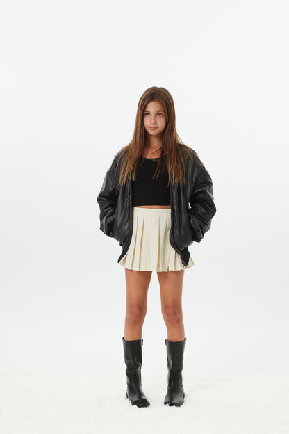 Valley Black Vegan Leather Jacket