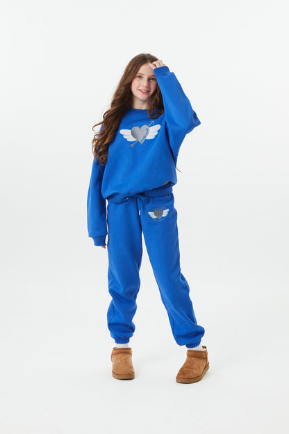 Jessie Royal Blue French Terry Jogger - Perfect Angel