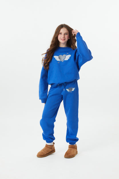 Jessie Royal Blue French Terry Jogger - Perfect Angel